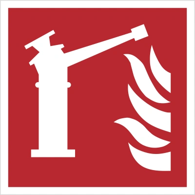 Znak działko gaśnicze wg PN-EN ISO 7010