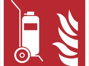 Znak gaśnica przewoźna wg PN-EN ISO 7010