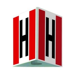 Znak hydrantowy przestrzenny z/bez słupka